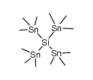 Tetrakis-[trimethylstannyl]-silan结构式