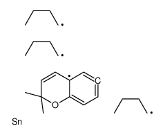 tributyl-(2,2-dimethylchromen-6-yl)stannane结构式