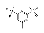 4-methyl-2-methylsulfonyl-6-trifluoromethylpyrimidine Structure