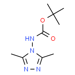 Carbamic acid, (3,5-dimethyl-4H-1,2,4-triazol-4-yl)-, 1,1-dimethylethyl ester结构式