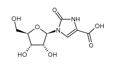 1-(β-D-ribofuranosyl)-2-oxo-4-imidazoline-4-carboxylic acid Structure