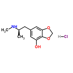 6-[(2R)-2-(Methylamino)propyl]-1,3-benzodioxol-4-ol hydrochloride (1:1) Structure