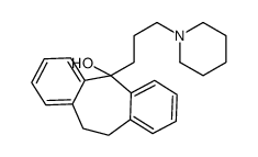 10,11-Dihydro-5-(3-piperidinopropyl)-5H-dibenzo[a,d]cyclohepten-5-ol结构式