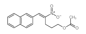 4-Penten-1-ol, 5- (2-naphthyl)-4-nitro-, acetate (ester) structure