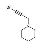 1-(3-溴丙基-2-炔基)哌啶结构式