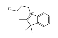 1-butyl-2,3,3-trimethylindol-1-ium,iodide结构式