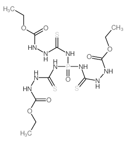 ethyl N-[bis[(ethoxycarbonylamino)thiocarbamoylamino]phosphorylthiocarbamoylamino]carbamate结构式