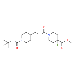 1-{1-[(tert-butoxy)carbonyl]piperidin-4-yl}methyl 4-methyl 4-fluoropiperidine-1,4-dicarboxylate picture