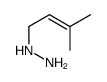 (3-METHYL-BUT-2-ENYL)-HYDRAZINE Structure