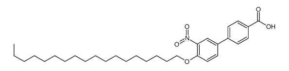 4-(3-nitro-4-octadecoxyphenyl)benzoic acid结构式