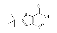 6-(叔丁基)噻吩并[3,2-d]嘧啶-4(3H)-酮结构式