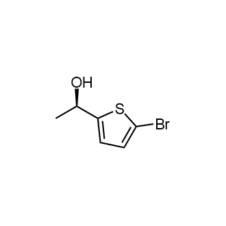 (1r)-1-(5-Bromothiophen-2-yl)ethan-1-ol structure