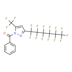 1-BENZOYL-5(3)-(PERFLUOROHEXYL)-3(5)-(TRIFLUOROMETHYL)PYRAZOLE Structure