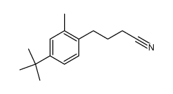 γ-[4-tert.-Butyl-2-methyl-phenyl]-butyronitril结构式