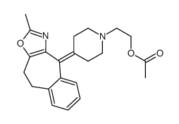 2-[4-(2-methyl-4,5-dihydrobenzo[1,2]cyclohepta[3,4-c][1,3]oxazol-10-ylidene)piperidin-1-yl]ethyl acetate结构式