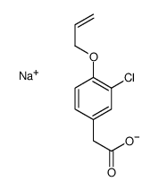 sodium,2-(3-chloro-4-prop-2-enoxyphenyl)acetate结构式