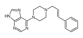 6-(4-Cinnamyl-1-piperazinyl)-9H-purine结构式
