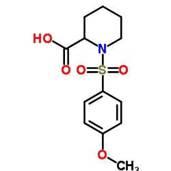 1-(4-METHOXY-BENZENESULFONYL)-PIPERIDINE-2-CARBOXYLIC ACID结构式