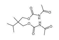 Bis(acetylcarbamic acid)2-isopropyl-2-methyltrimethylene ester结构式