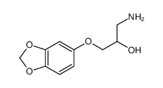 1-amino-3-(1,3-benzodioxol-5-yloxy)propan-2-ol结构式