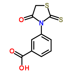 3-(4-Oxo-2-thioxo-1,3-thiazolidin-3-yl)benzoic acid Structure