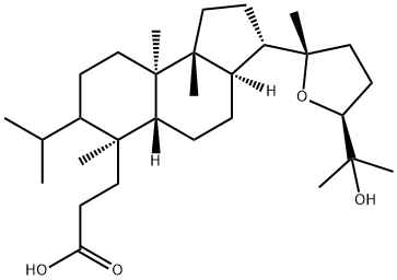 (24S)-20,24-Epoxy-25-hydroxy-3,4-seco-5α-dammaran-3-oic acid structure
