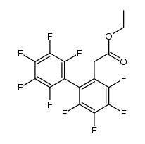 Ethyl 2-(Pentafluorophenyl)tetrafluorophenylacetate结构式