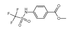 methyl 4-(trifluoromethylsulfonamido)benzoate结构式