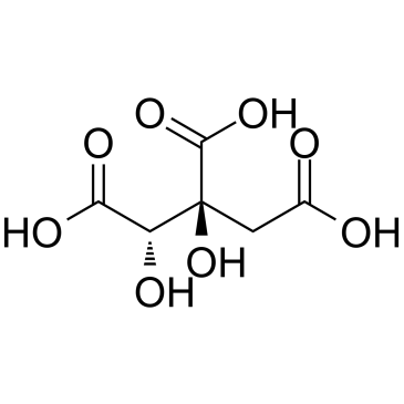 (-)-羟基柠檬酸结构式