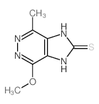 2H-Imidazo[4,5-d]pyridazine-2-thione,1,3-dihydro-4-methoxy-7-methyl- Structure