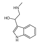 1-(1H-indol-3-yl)-2-(methylamino)ethanol结构式