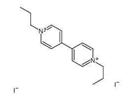 1-propyl-4-(1-propylpyridin-1-ium-4-yl)pyridin-1-ium,diiodide Structure