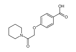 4-[2-oxo-2-(piperidin-1-yl)ethoxy]benzoic acid Structure