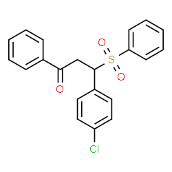 3-Benzenesulfonyl-3-(4-chloro-phenyl)-1-phenyl-propan-1-one structure