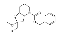 (3AS,7AS)-BENZYL 2-(BROMOMETHYL)-2-METHOXYHEXAHYDROFURO[3,2-B]PYRIDINE-4(2H)-CARBOXYLATE Structure