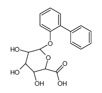 (2S,3S,4S,5R,6S)-3,4,5-trihydroxy-6-(2-phenylphenoxy)oxane-2-carboxylic acid结构式