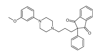 2-[3-[4-(3-methoxyphenyl)piperazin-1-yl]propyl]-2-phenylindene-1,3-dione结构式