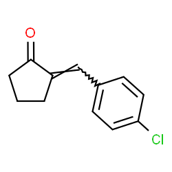 (E)-2-(4-chlorobenzylidene)cyclopentanone Structure