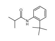 N-(2-tert-butyl-phenyl)-isobutyramide结构式