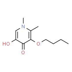 4(1H)-Pyridinone, 3-butoxy-5-hydroxy-1,2-dimethyl- (9CI) structure