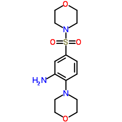 5-(MORPHOLINE-4-SULFONYL)-2-MORPHOLIN-4-YL-PHENYLAMINE结构式