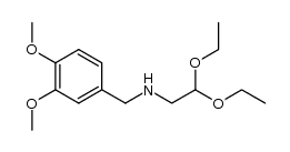 6,7-dimethoxy veratrylaminoacetaldehyde diethylacetal结构式