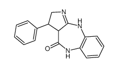3-phenyl-3,3a,5,10-tetrahydro-2H-benzo[b]pyrrolo[2,3-e][1,4]diazepin-4-one结构式
