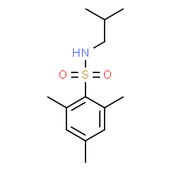 2,4,6-trimethyl-N-(2-methylpropyl)benzenesulfonamide结构式