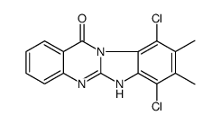 7,10-dichloro-8,9-dimethyl-5H-benzimidazolo[2,1-b]quinazolin-12-one结构式