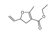 ethyl 2-ethenyl-5-methyl-2,3-dihydrofuran-4-carboxylate结构式