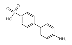 [1,1'-Biphenyl]-4-sulfonicacid, 4'-amino- Structure