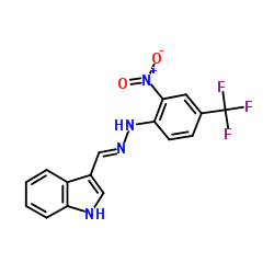 1H-INDOLE-3-CARBALDEHYDE N-[2-NITRO-4-(TRIFLUOROMETHYL)PHENYL]HYDRAZONE picture