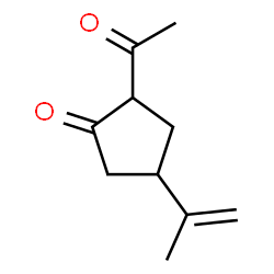 Cyclopentanone, 2-acetyl-4-(1-methylethenyl)- (9CI)结构式