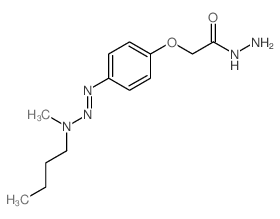 2-[4-(butyl-methyl-amino)diazenylphenoxy]acetohydrazide Structure